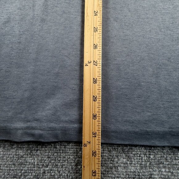 Travis Mathew USA Flag Polo Shirt Gray 2XL Peru Short Sleeve Collared Golf Men - Picture 5 of 14